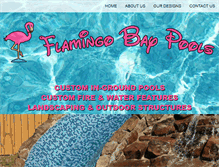 Tablet Screenshot of flamingobaypools.com
